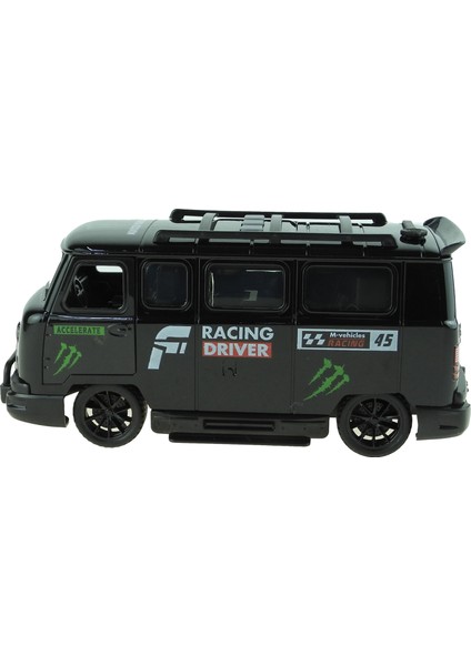 Oyuncak Minibüs Işıklı Sesli Duman Çıkaran Sürtmeli Minibüs Siyah fırsatları