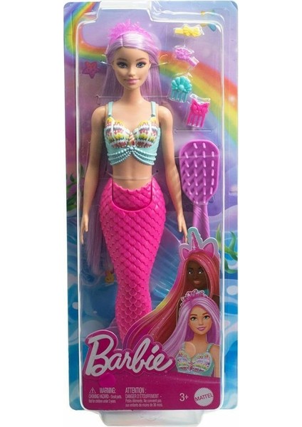 HRR00 Barbie Uzun Saçlı Muhteşem Deniz Kızı Kız Erkek Çocuk Oyuncak Eğitici Oyuncaklar
