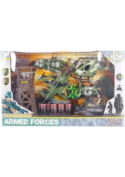 Gözcü Kuleli Barış Gücü Büyük Askeri Set Kız Erkek Çocuk Oyuncak Eğitici Oyuncaklar