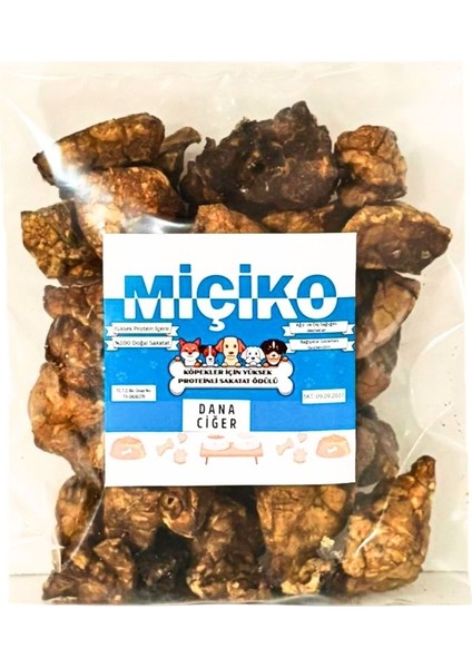 Yüksek Proteinli Dana Ciğer Köpek Ödülü 100GR