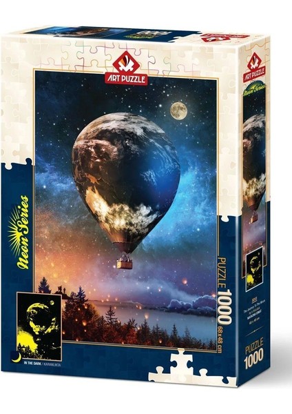 5013 Ay'a Yolculuk 1000 Parça Neon Puzzle Kız Erkek Çocuk Oyuncak Eğitici Oyuncaklar