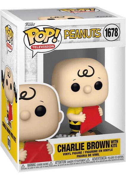Funko Pop Animation: Peanuts - Charlie Brown With Kite Kız Erkek Çocuk Oyuncak Eğitici Oyuncaklar