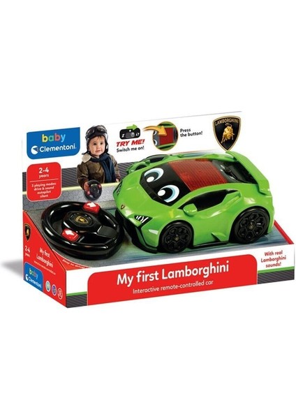 17845 Baby Clementoni - Lamborghini Uzaktan Kumandalı Araba Kız Erkek Çocuk Oyuncak Eğitici Oyuncakl