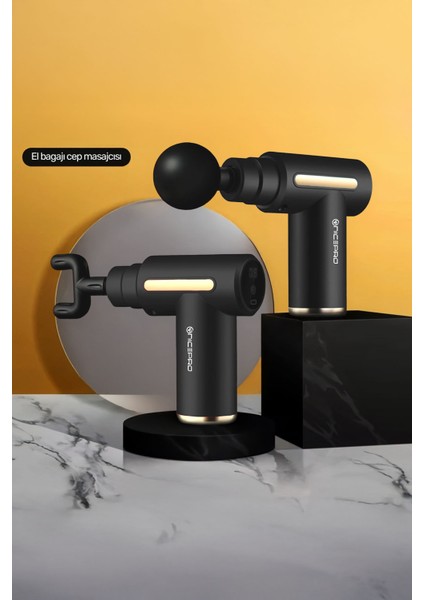 Nmj6 4 Masaj Başlıklı 6 Seviyeli 3800RPM Type-C Taşınabilir Profesyonel Mini Masaj Tabancası modelleri