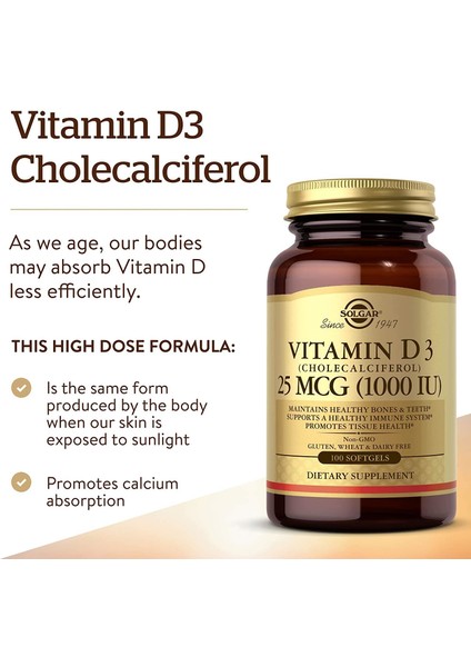 Hyaluronic Acid Collagen Complex 120 Mg 30 Tablet+Solgar Vitamin D3 1000 Iu 100 Kapsül indirimleri