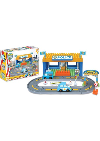 03322 Polis Blok Seti -Dede Kız Erkek Çocuk Oyuncak Eğitici Oyuncaklar