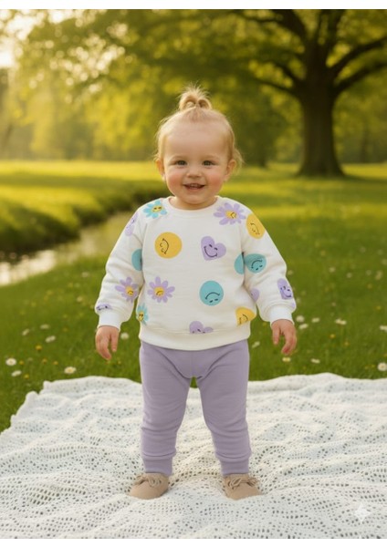 Laura Baby Gülen Surat Alt Üst Kız Eşofmantakımı