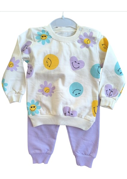 Laura Baby Gülen Surat Alt Üst Kız Eşofmantakımı modelleri