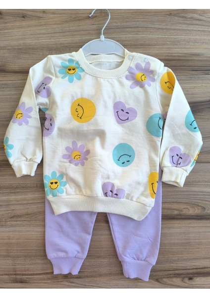 Laura Baby Gülen Surat Alt Üst Kız Eşofmantakımı