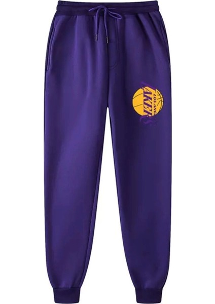 Punıx Büyük Beden Özel Tasarım Los Angeles Baskılı %100 Pamuk Kışlık Rahat Erkek Eşofman Altı fiyatları