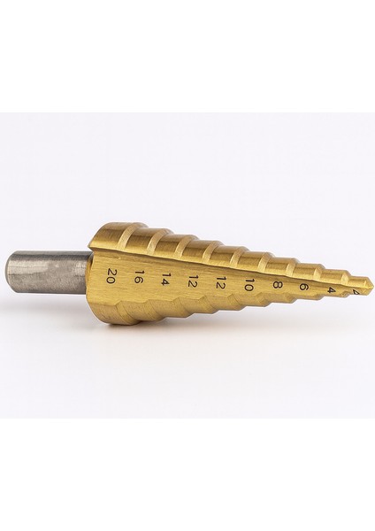 Kademeli Matkap Ucu 4 20 mm Titanyum Kaplama Metal Sac Delme Spiral Uç Seti Konik Basamaklı Çelik fırsatları
