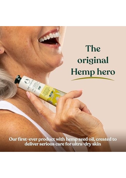 The Body Shop Hemp Hand Protector Unisex, Kenevir Koruyucu El Kremi 30 Ml, Tekli Paket (1 x 30 Ml) (Yeşil, 1'li x 30 Ml)