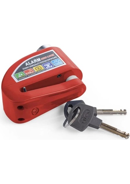 Alarmlı Hatırlatma Kablolu Disk Kilidi Motosiklet Su Geçirmez Sesli Alarm Yüksek Ses Kilit 110 Db Kilit fiyatları