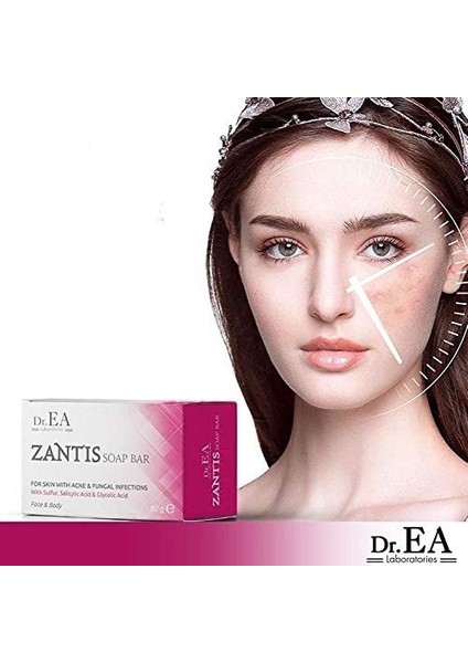 Dr. Ea Laboratories Zantis Kükürt Salisilik Asit Glikolik Asit Sabunu 80 gr Kükürtlü Sabun