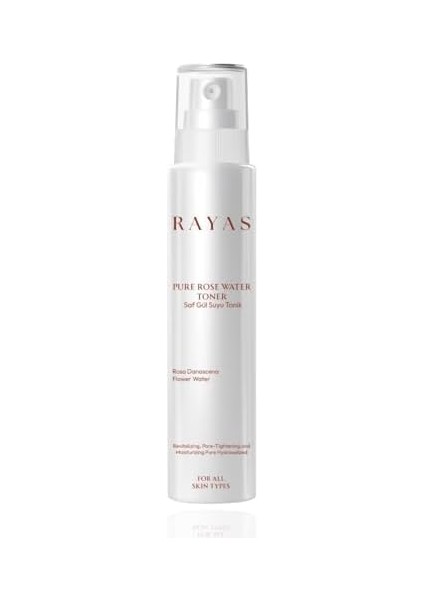 Rayas Gözenek Sıkılaştırıcı Saf Gül Suyu Tonik Arındırıcı Etkili 100 ml fiyatları
