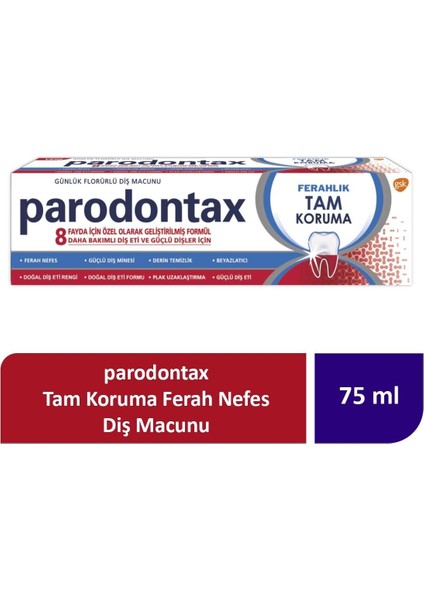 Parodontax Diş Eti Bakımı Tam Koruma Diş Macunu 75 ml
