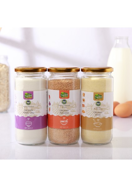 Organik +6 Ay Bebek Tahıl & Tarhana Üçlüsü