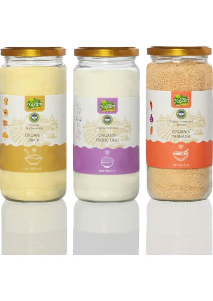 Organik +6 Ay Bebek Tahıl & Tarhana Üçlüsü