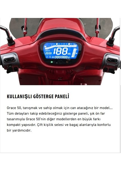 Grace 50 Motosiklet Beyaz modelleri
