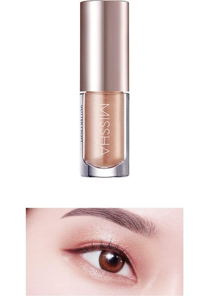 Mıssha Işıltılı ve Parlak Glitter Likit Göz Farı Glitter Prism Liquid Eyeshadow Shimmer NO10 Lace Shirring) fiyatları