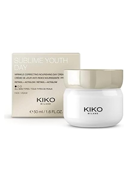 Kıko Milano Sublime Youth Day | Besleyici Kırışıklık Önleyici Günlük Kremi Retinollü - Lsf 15
