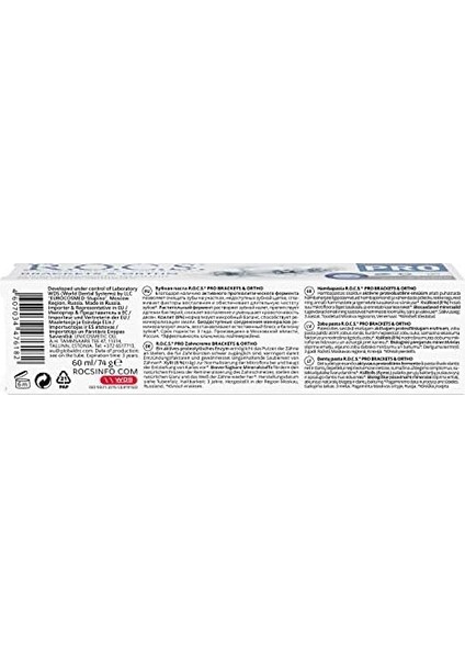 R.o.c.s. Pro Brackets & Ortho Diş Macunu (74G) fiyatları