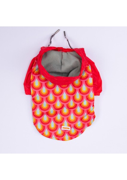Lisbon Sunset Kırmızı Gökkuşağı Desenli Büyük Irk Köpek Montu Köpek Yağmurluğu Köpek Kıyafeti Köpek Elbisesi indirimleri