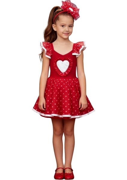 Kalpli Tüllü Kırmızı Elbise fırsatları