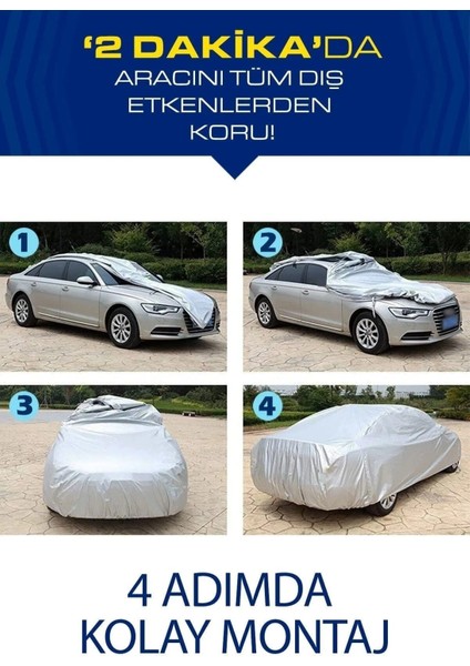 Gri Toyota Corolla Efsane Kasa Araba Brandası, Oto Örtüsü fırsatları