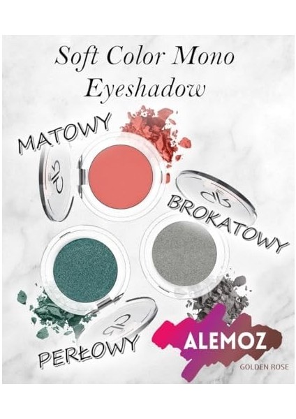 Golden Rose Soft Color Matte Mono Eyeshadow No:09 1 Paket modelleri