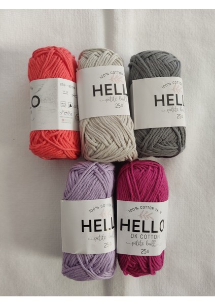 Amigurumi Punch ve Motif Ipleri (5 Adet-25 Er Gr)