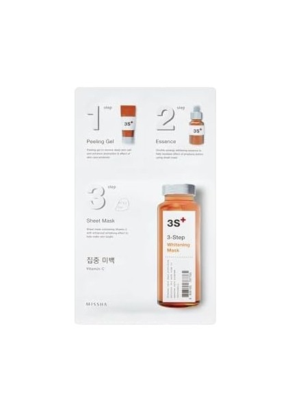 Mıssha 3 Aşamalı Aydınlık Görünüm Sağlayan Maske 3 Step Whitening Mask