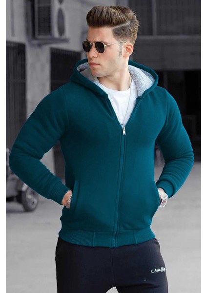 Içi Kürklü Petrol Mavisi Hırka 22377 fiyatları