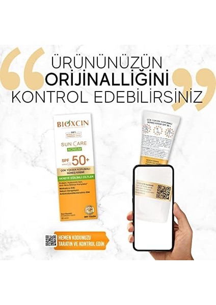 Bioxcin Sun Care Akneye Eğilimli Ciltler Için Güneş Kremi 50 Spf - Akne, Dry Touch, Mat 50 ml fiyatları