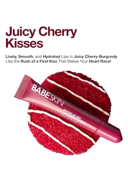 Babeskin Dudak Bakım Parlatıcı Lip Balm 10 ml | Cherry Tint | Besleyici, Nemlendirici | Peptit,shea,cupuaçu modelleri