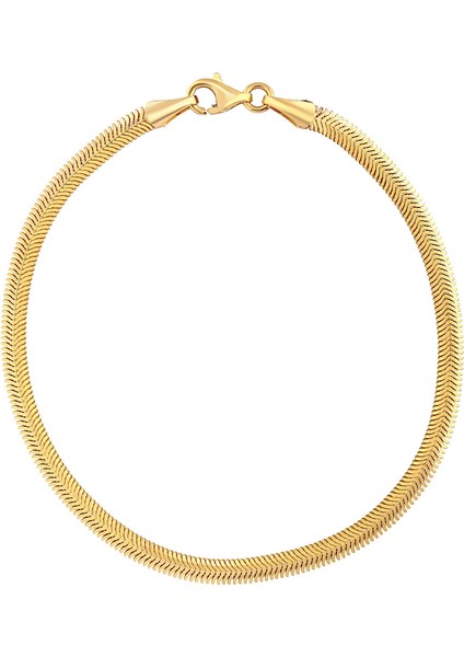 Agakulche Italyan Ezme Balık Sırtı 2,5 mm Altın Zincir