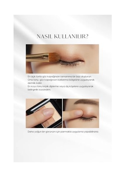 Mıssha Yumuşak Dokulu, Dökülme Yapmayan 3 Renkli Göz Farı Triple Shadow No.17 (Heart Ring)