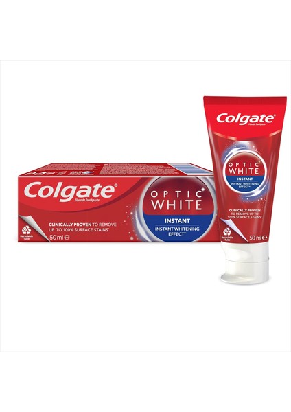 Colgate Optic White Anında Beyazlık Anında Beyazlatma Etkisi Beyazlatıcı Diş Macunu 50 ml fiyatları