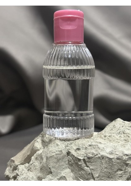 100 Adet 30 ml Boş Plastik Şişe OM23 Pembe Kapak