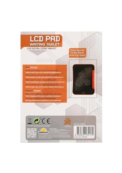 Edu Sun Dijital Çizim Tableti LCD 10,5 Inç Syh./trnc. modelleri