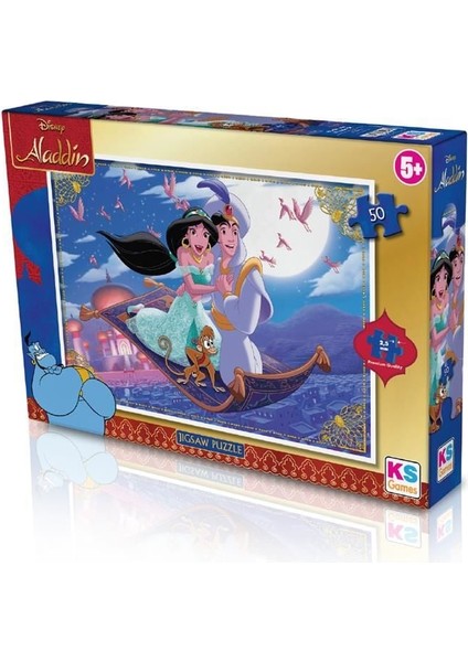 Ald 709 Aladdin Puzzle 50 Prç -Ks Kız Erkek Çocuk Oyuncak Eğitici Oyuncaklar