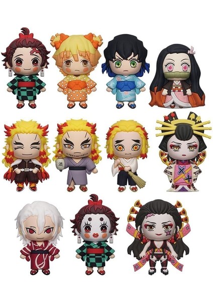 Mono 74570 Monogram Demon Slayer Klipsli Figür Seri 24LÜ Display Kız Erkek Çocuk Oyuncak Eğitici Oyu