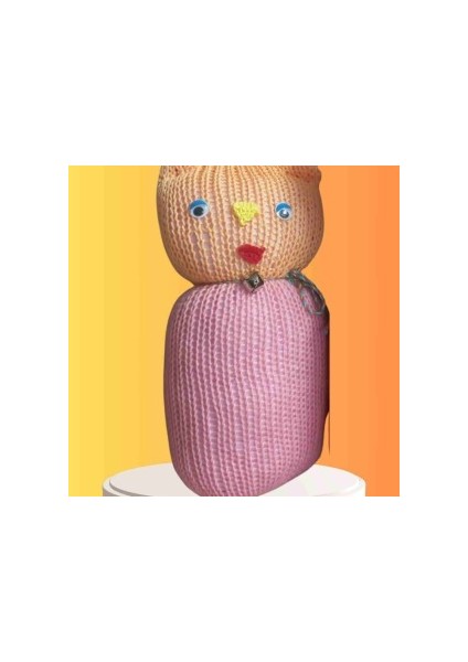 Tıkırık Örgü Yastık Uyku ve Oyun Arkadaşı Şeker - 35 cm