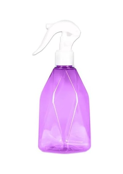 Promosyonca Prizma Desenli Sprey Şişe, Boş Plastik Şişe, Püskürtme Başlıklı (Mor)