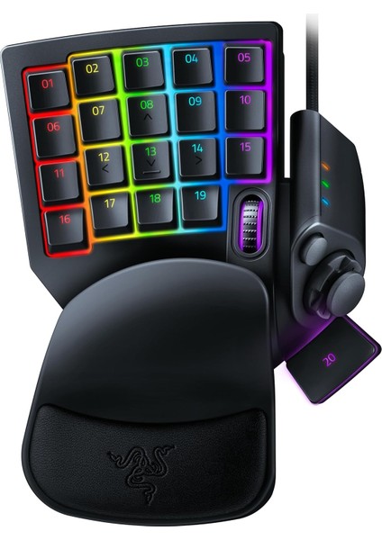 Tartarus Pro - Oyun Tuş Takımı - Analog-Optik Düğmelere ve Hızlı Ateş Moduna Sahip Oyun Kumandası (32 Programlanabilir Düğme, Özelleştirilebilir Tetik Noktası, 8 Profil) Siyah