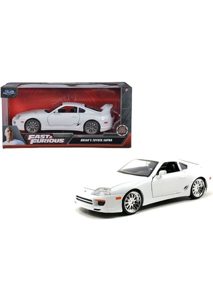9397375314R00 Fast & Furious 1995 Toyota Supra 1 24 Kız Erkek Çocuk Oyuncak Eğitici Oyuncaklar modelleri