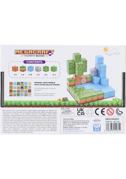 Megacraft Orman Temalı Mıknatıslı Bloklar 47 Parça Kız Erkek Çocuk Oyuncak Eğitici Oyuncaklar modelleri