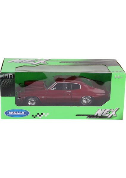 12537 Welly 1 18 1970 Chevrolet Chevelle Kız Erkek Çocuk Oyuncak Eğitici Oyuncaklar fiyatları