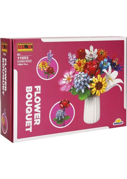 S00004699 Flower Set Renkli ve Çeşitli Çiçek Buket Kız Erkek Çocuk Oyuncak Eğitici Oyuncaklar modelleri
