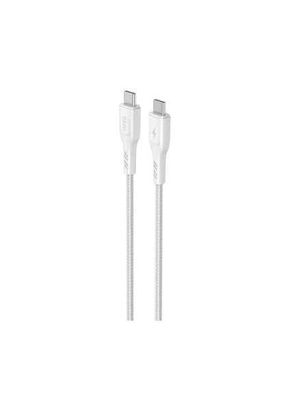 Hkm Tech Knıt 60W Hızlı Şarj Destekli, Type-C To Type-C Şarj ve Data Aktarım Kablosu, 1 Metre, Beyaz fiyatları